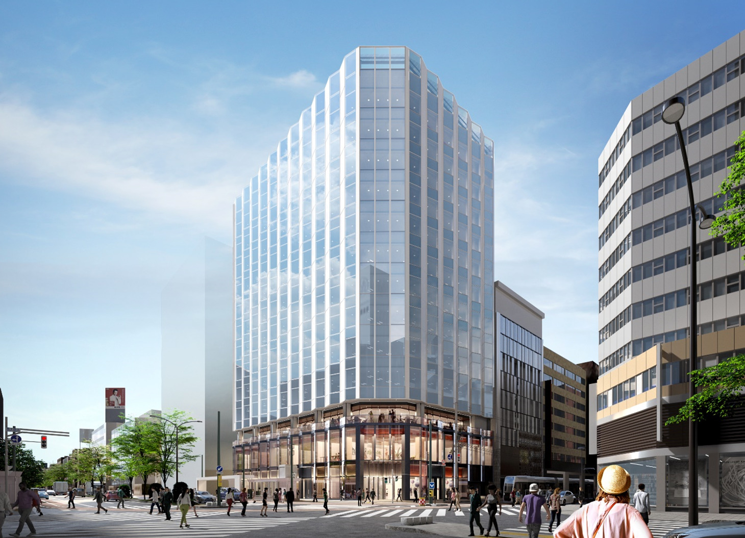 最終決算 4プラ跡地 札幌大通地区のオフィス・商業複合ビル「（仮称）札幌 文化、民俗